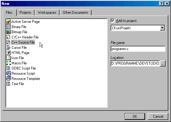 Screenshot : Visual C++